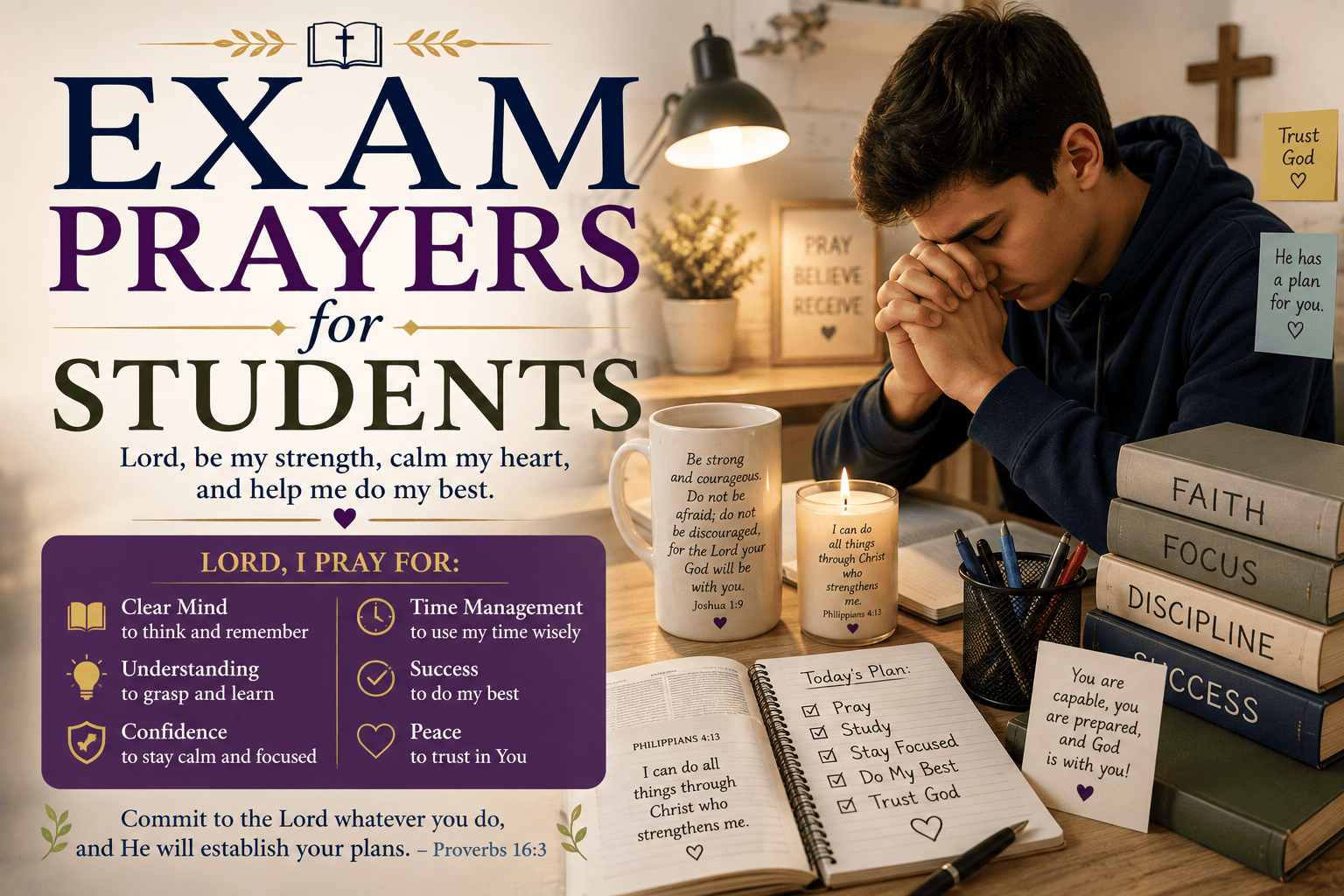 exam prayers for students