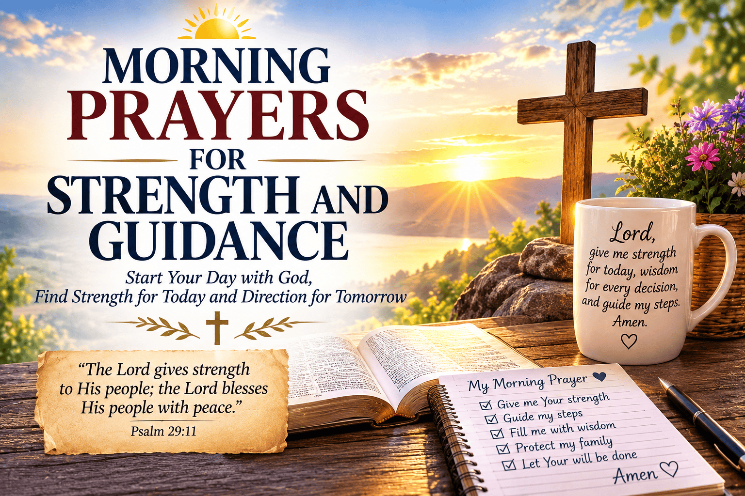morning prayers for strength and guidance