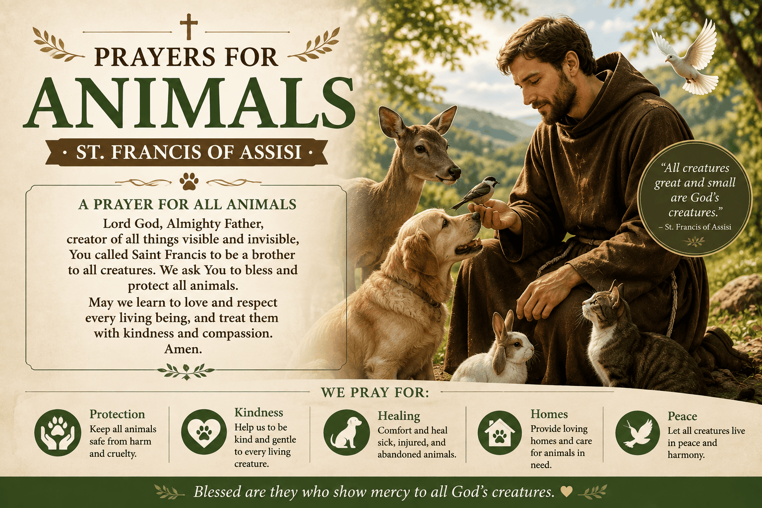 prayers for animals st francis