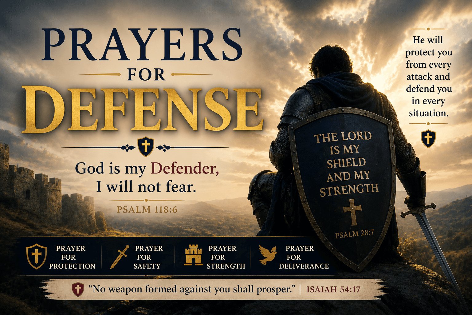 prayers for defense