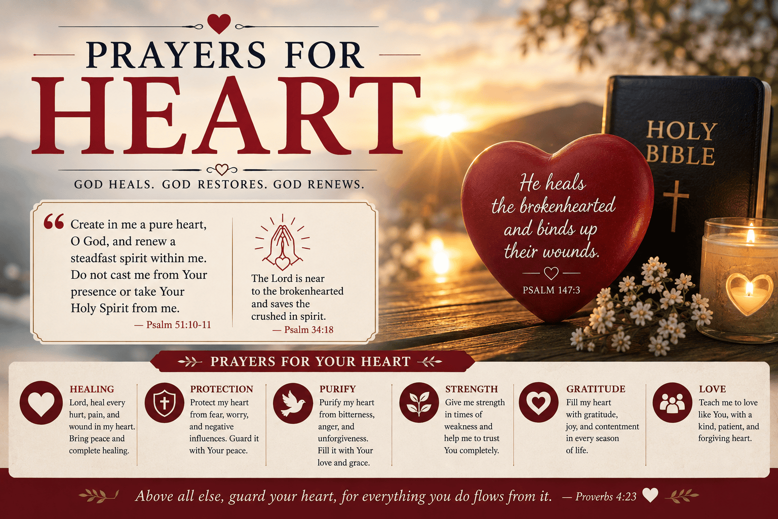 prayers for heart