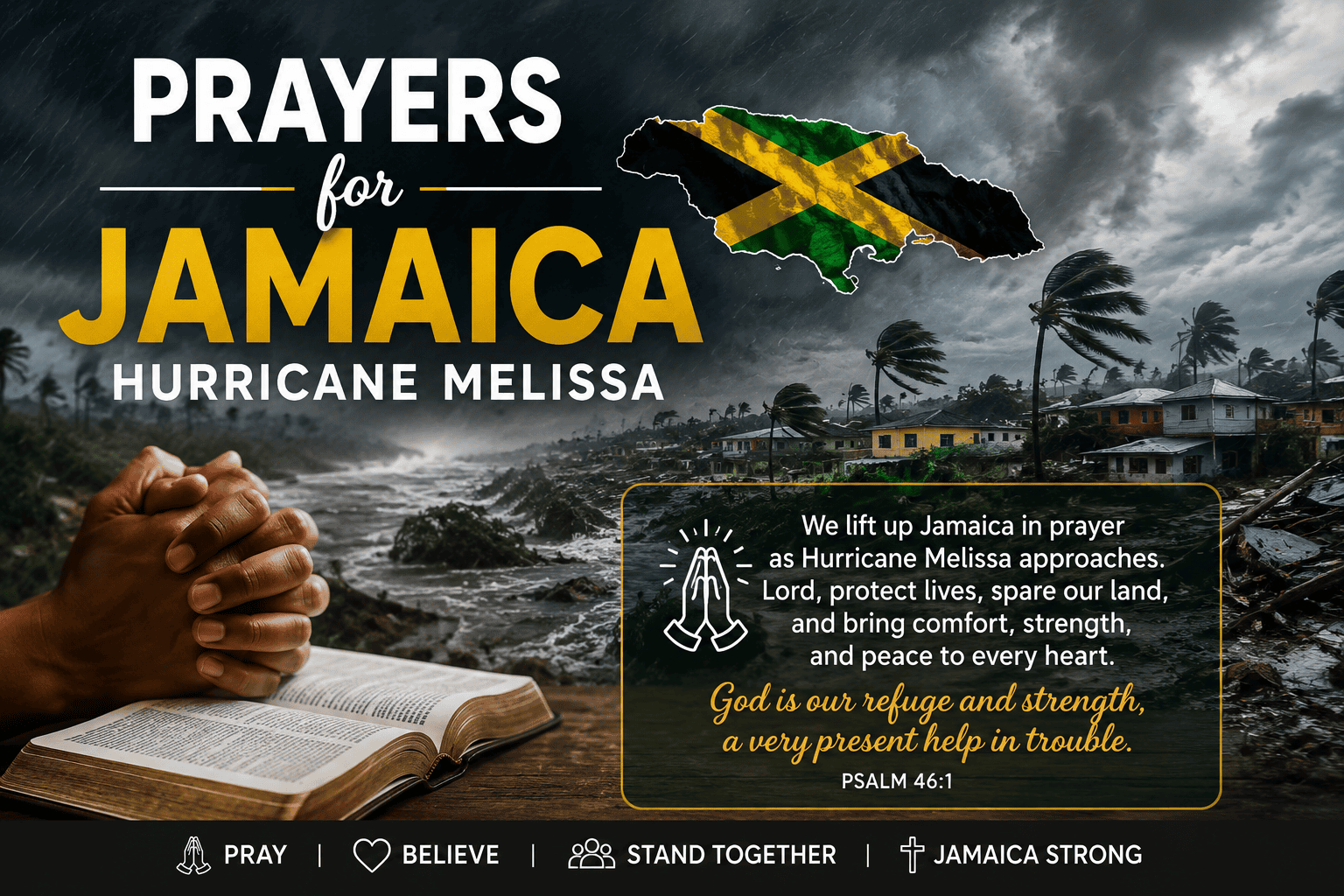 prayers for jamaica hurricane melissa