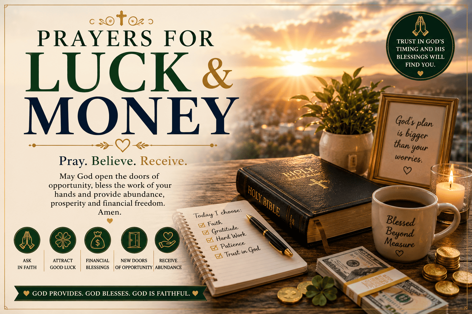 prayers for luck and money