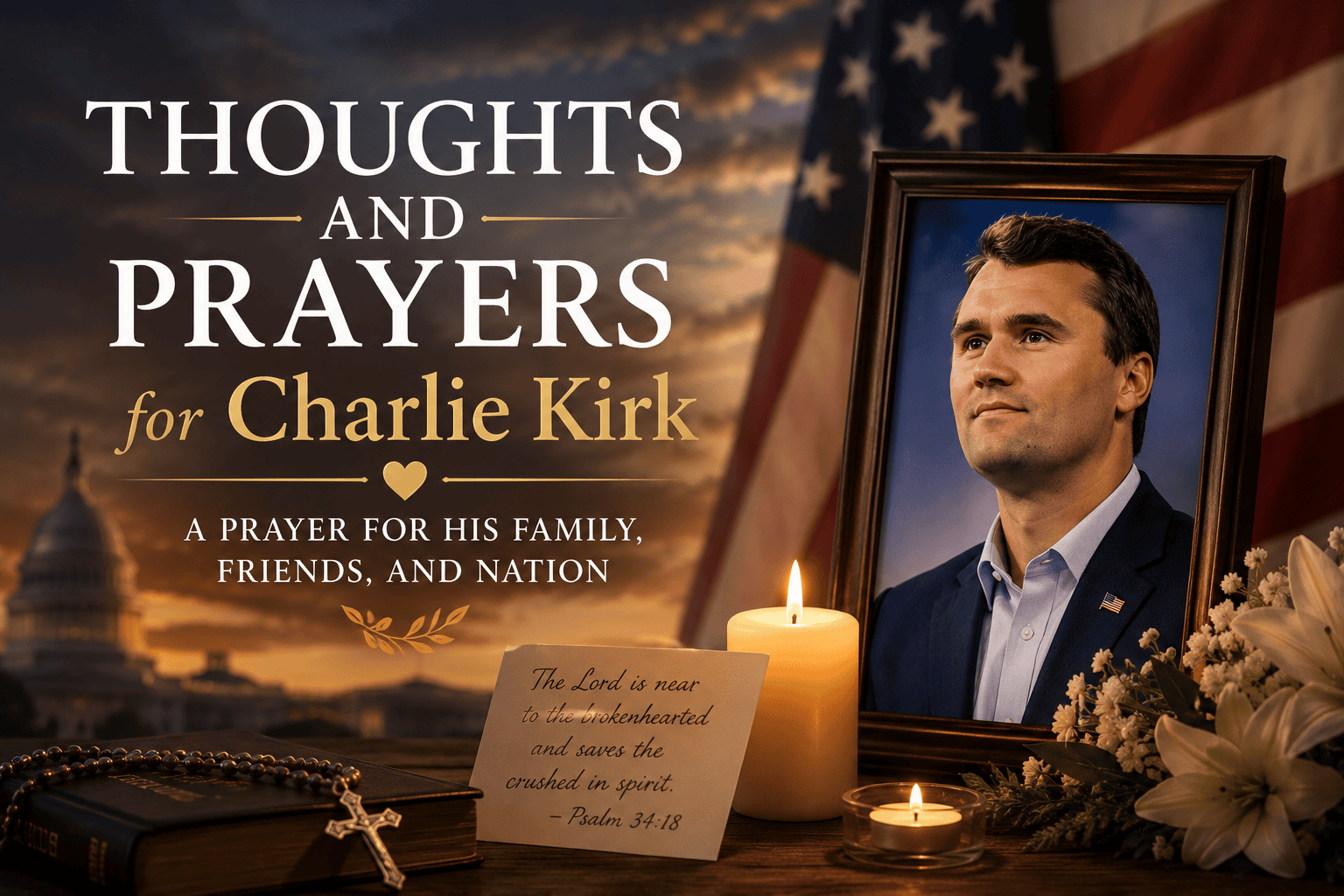 thoughts and prayers for charlie kirk
